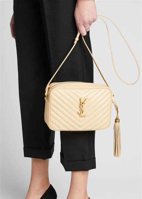 Saint Laurent Lou Medium Monogram YSL Calf Crossbody Bag